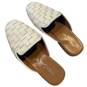 DIBA TRUE woven mules Slip-On white 8.5